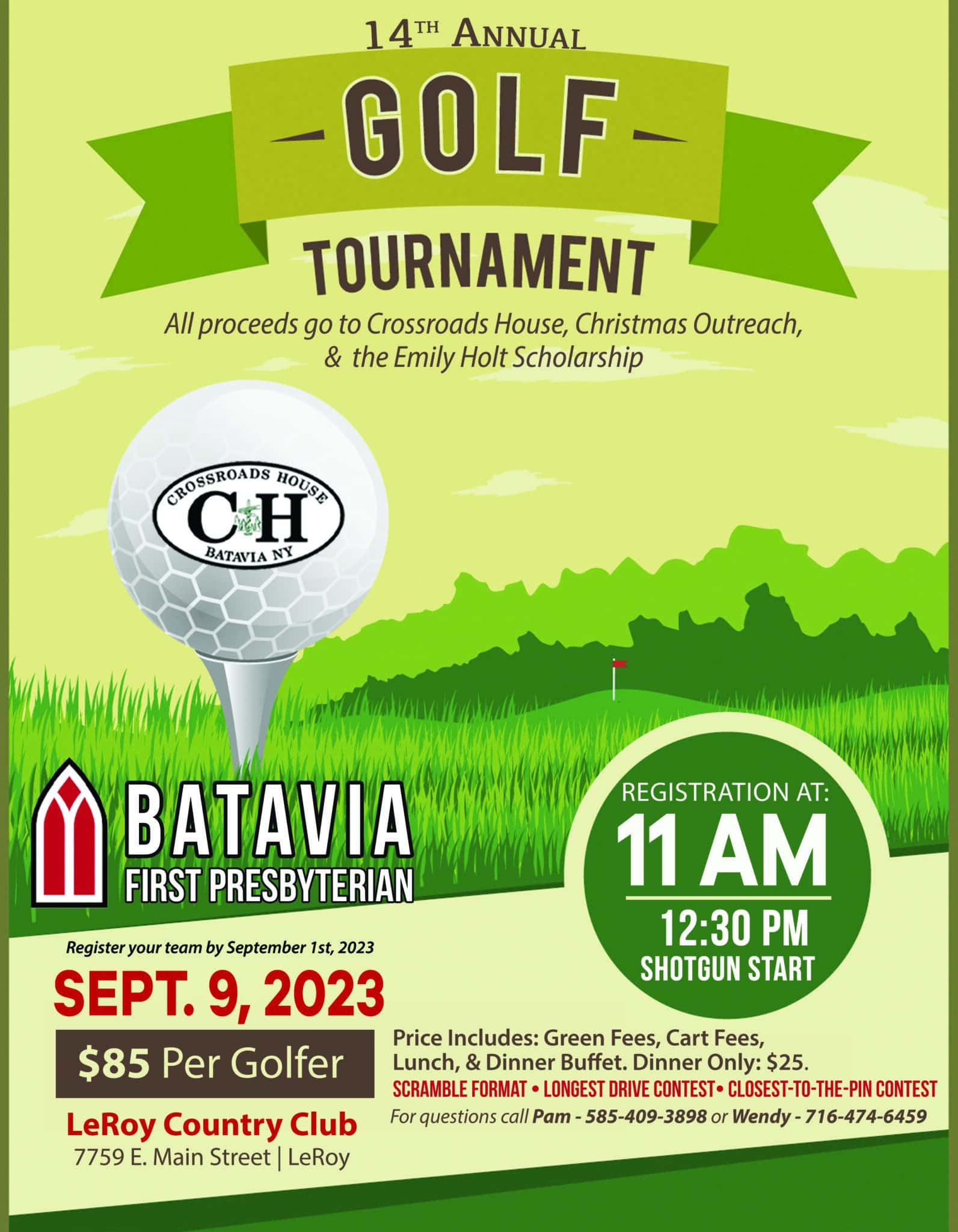 Golf Tournament Batavia First Presbyterian Church